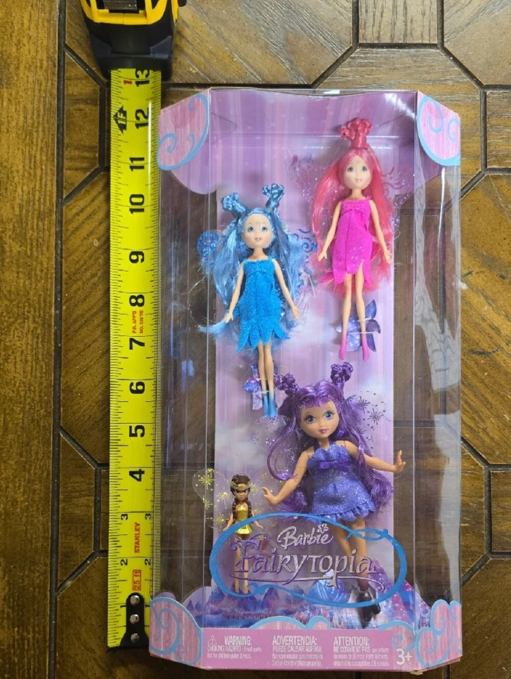 Barbie Fairytopia Mini Dolls Set - Pink, Blue, Purple 2005